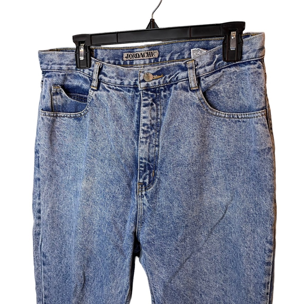 Jordache Mom Jeans Women’s 32x28 Blue High Rise Denim 90s Y2K Vintage High Waist - Picture 4 of 10